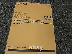 Caterpillar Cat 305CR Mini Hydraulic Excavator Parts Catalog Manual Ser# DSA1-up